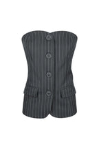 Pinstripe Corset Top