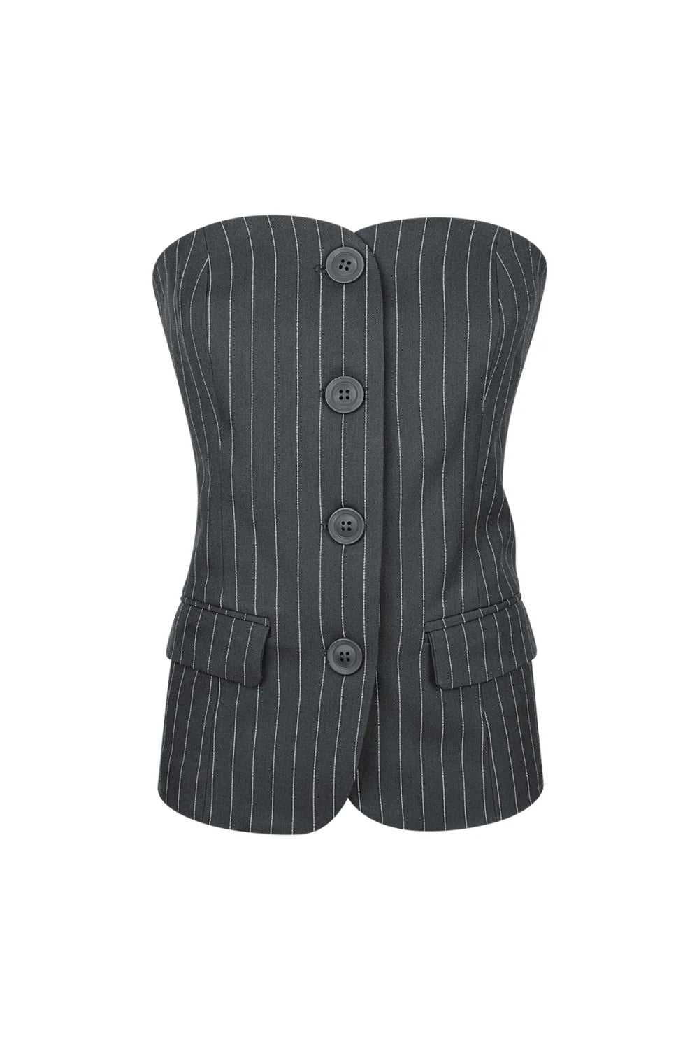 Pinstripe Corset Top
