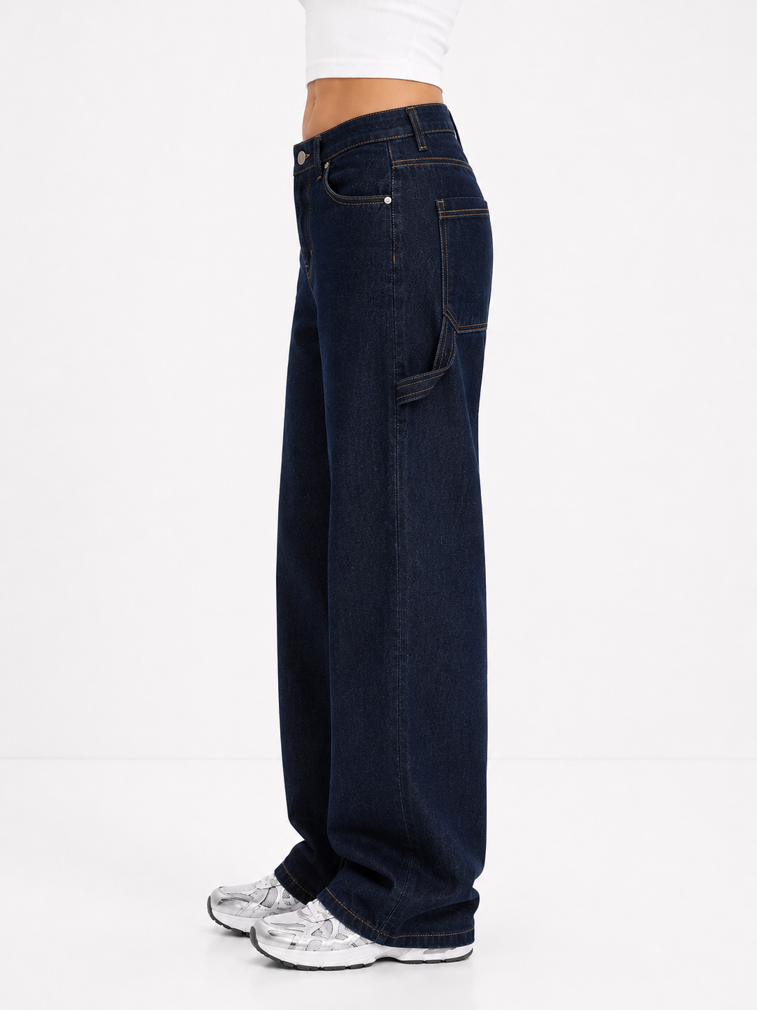 Dark Denim Balloon Fit Jeans