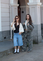 Camouflage Barrel Jeans