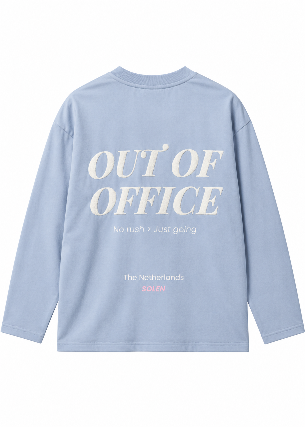 Out of Office Longsleeve Blauw