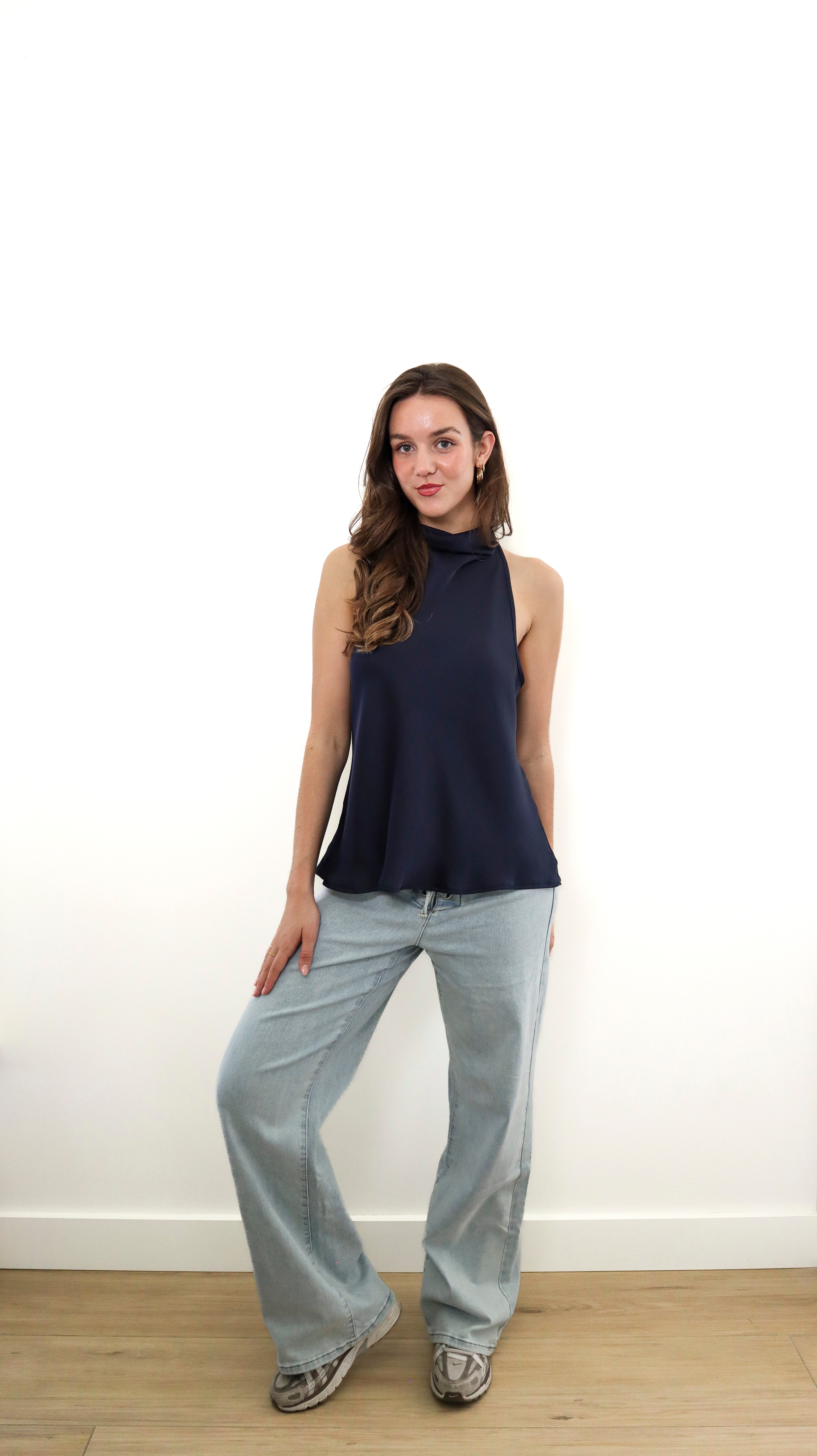 Halter Top Donkerblauw