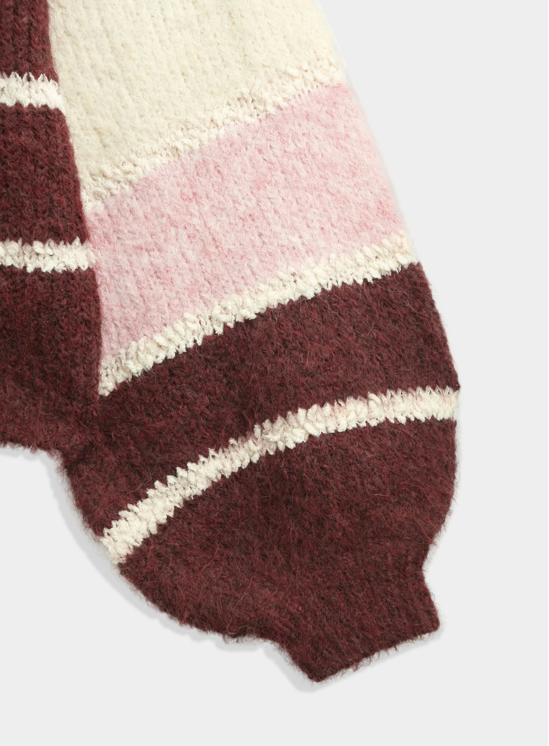 NINA Burgundy Stripe Sweater