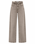 Taupe Washed Barrel Jeans
