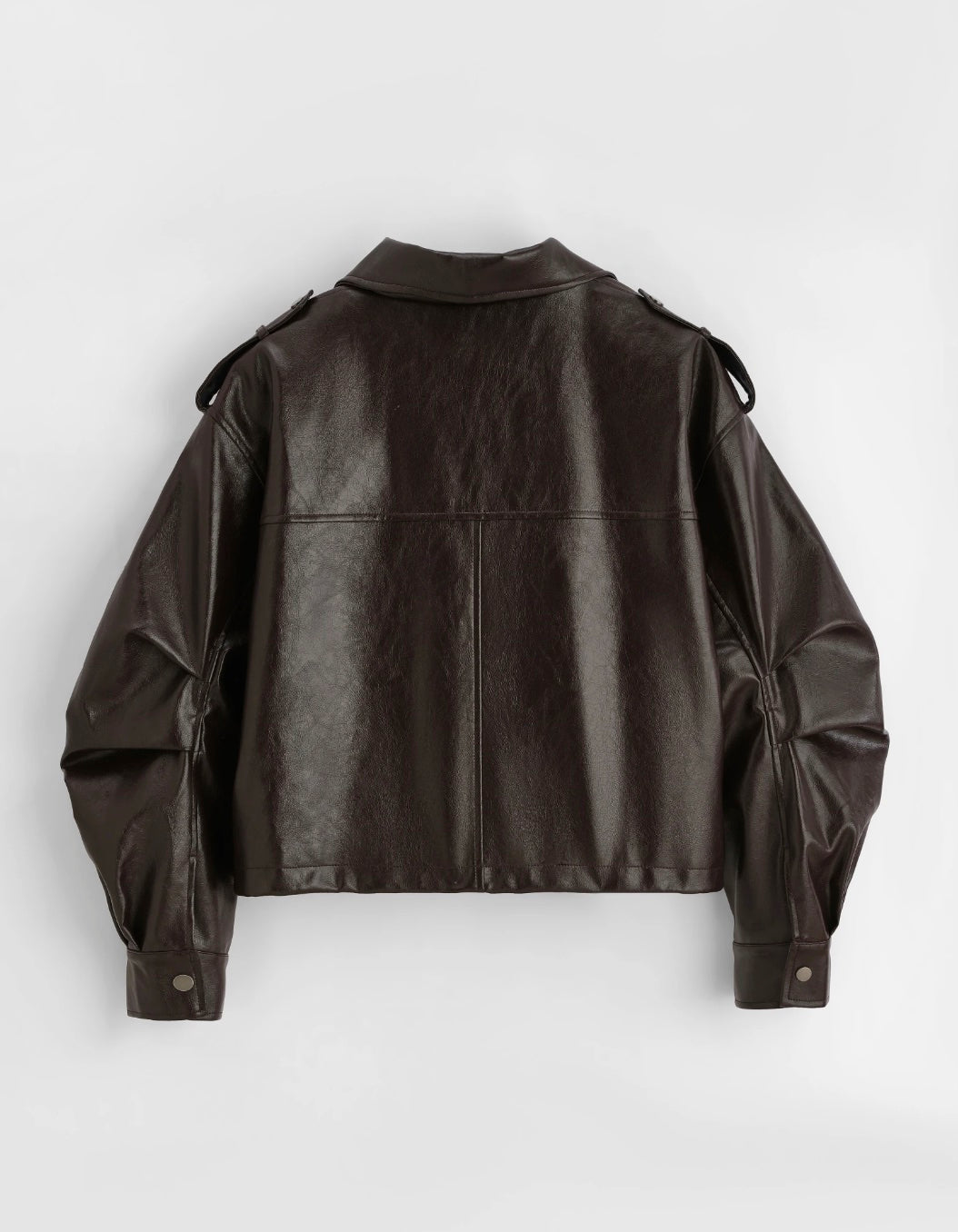 LIV Chocolate Brown Leren Jas